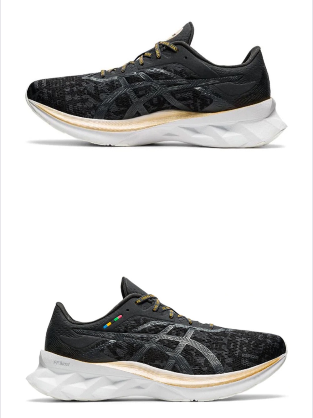 Asics Novablast Edo Era Tribute Tokyo Black Gold White Men Size9.5 Run 1011B059